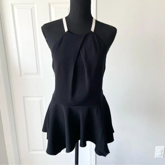 Rachel Roy Peplum Hem Open Back Tank Top - Picture 1 of 13
